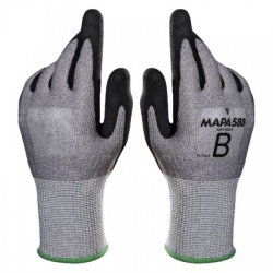 Mapa KryTech 588 Sandy Nitrile-Coated Oil Use Engineer Gloves
